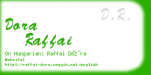 dora raffai business card